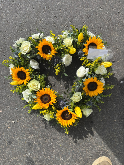 Golden Sunshine - A bright and uplifting heart tribute, created to honour treasured memories with warmth, love and lasting remembrance.